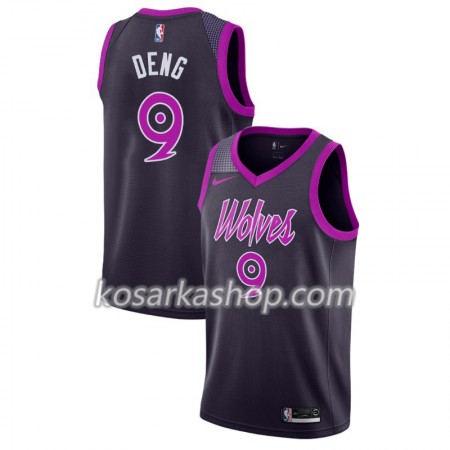 Dres Minnesota Timberwolves Luol Deng 9 Nike 2018-19 City Edition Ljubičasta Swingman